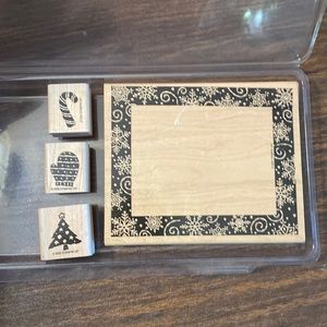 STAMPIN UP! Bundle 3 sets to save 30%. Christmas Card (set of 4 stamps)